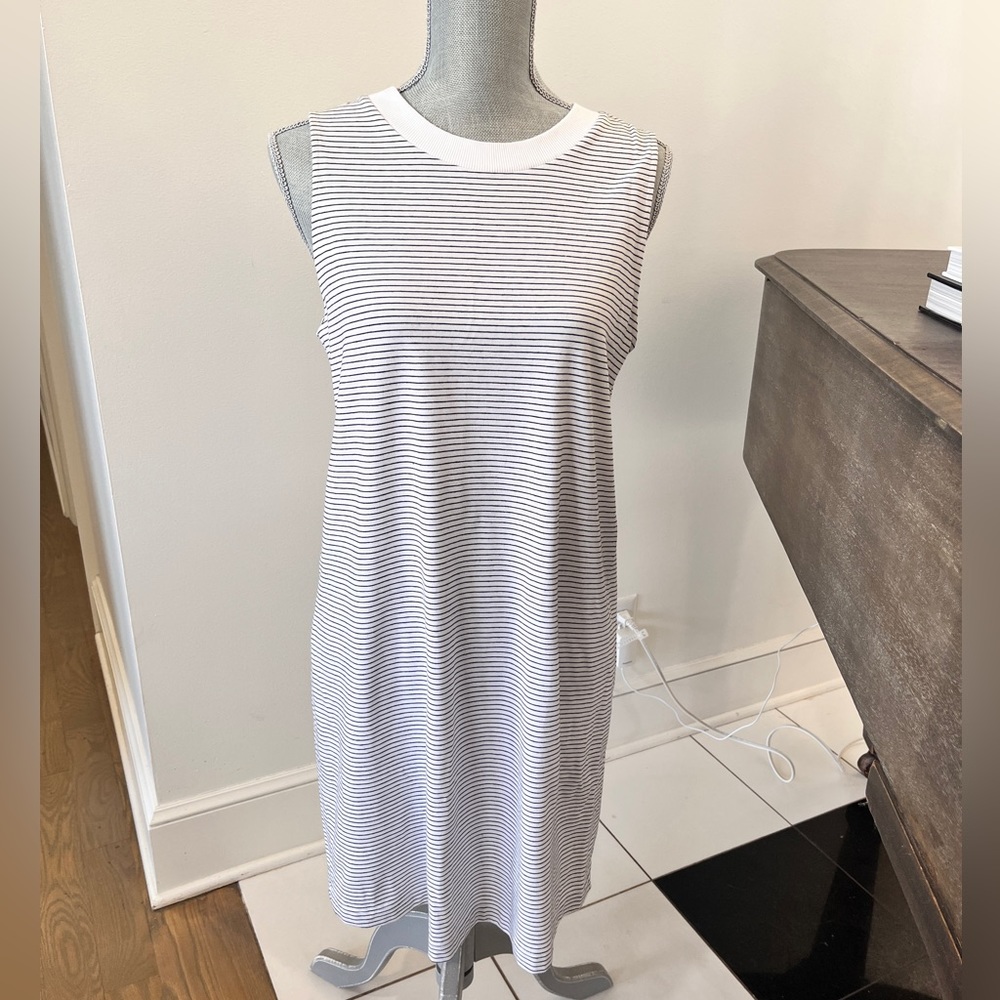 Striped Cotton T-shirt Dress